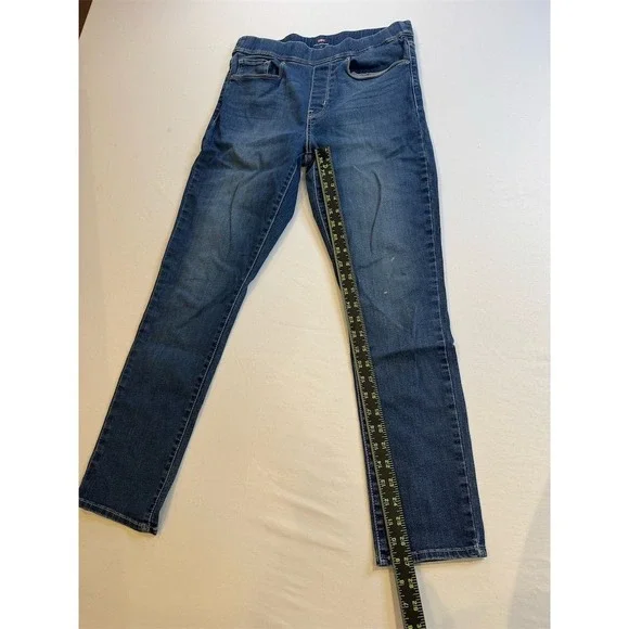 Levi's Women's Skinny Jeans M Dark Blue Denim‎ Pull-On Stretch - Picture 5 of 6